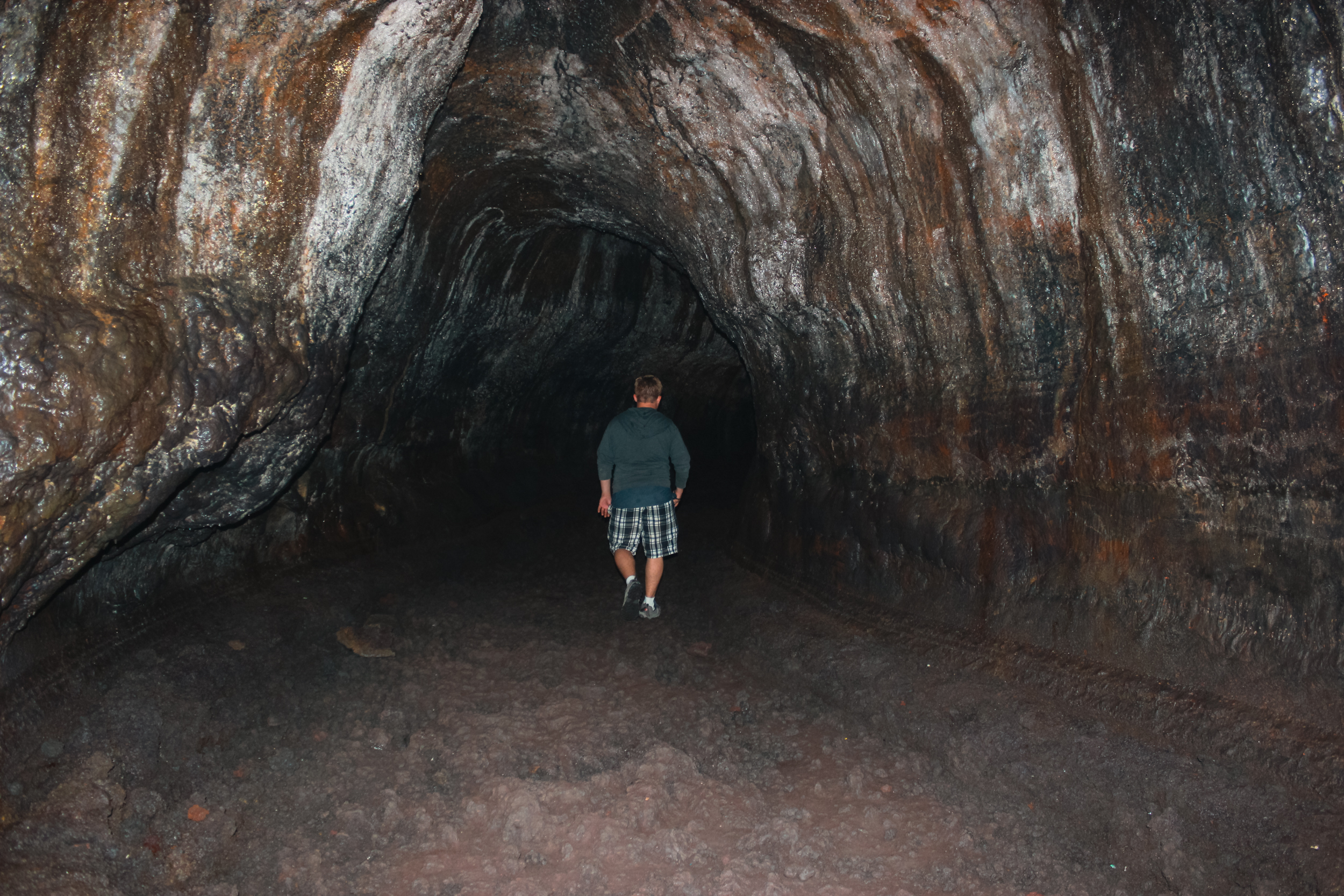 Ape Cave Lava Tube & Interpretive Site at Mt St Helens in Washington