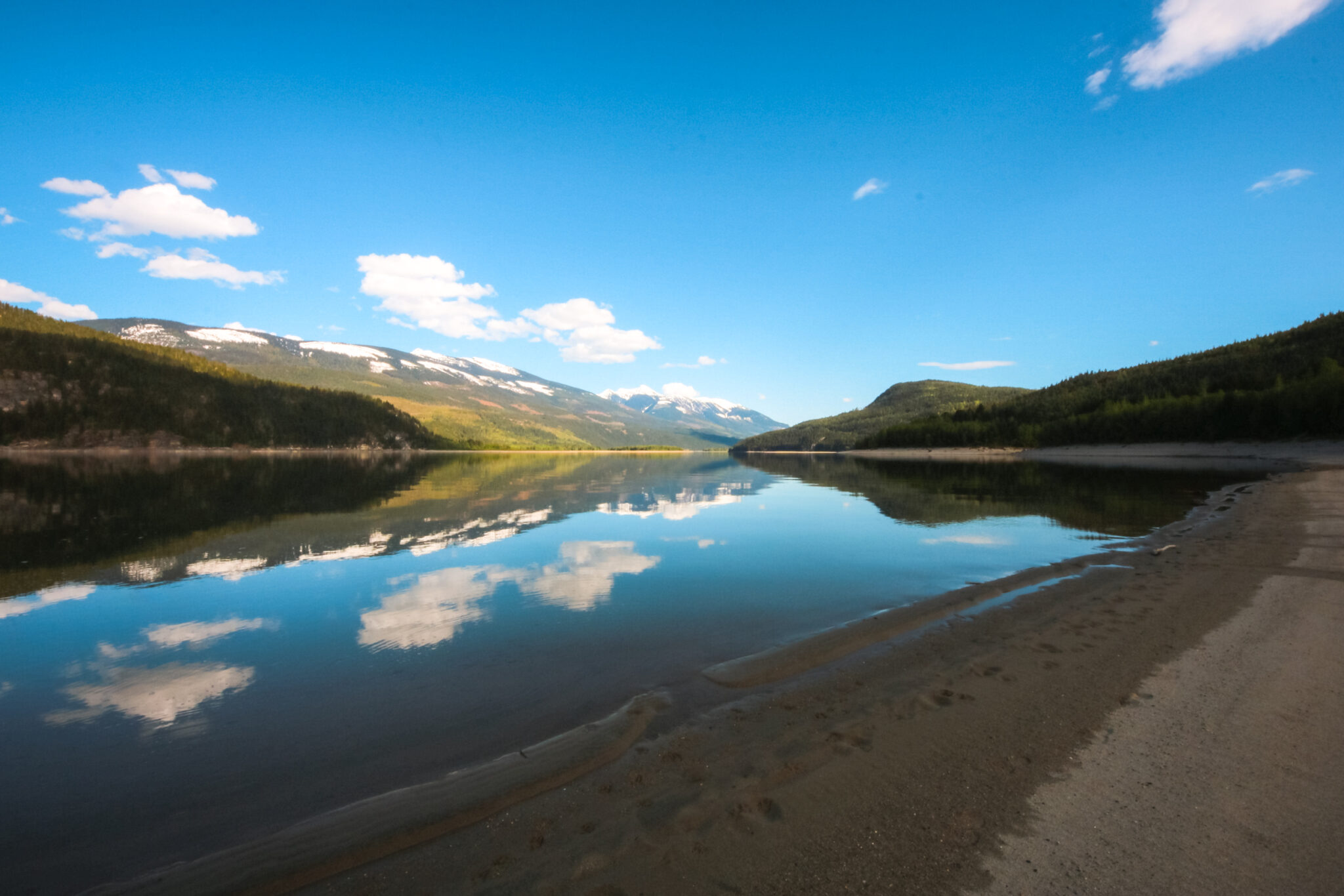 Arrow Lake from the shores of Blanket Creek Provincial Park near Revelstoke, BC