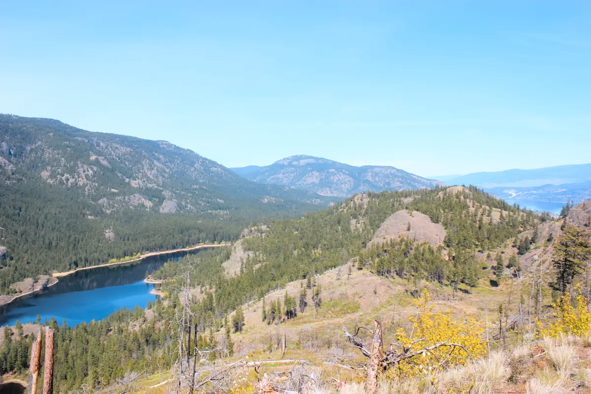 View of Rose valley reservoir from high viewpoint