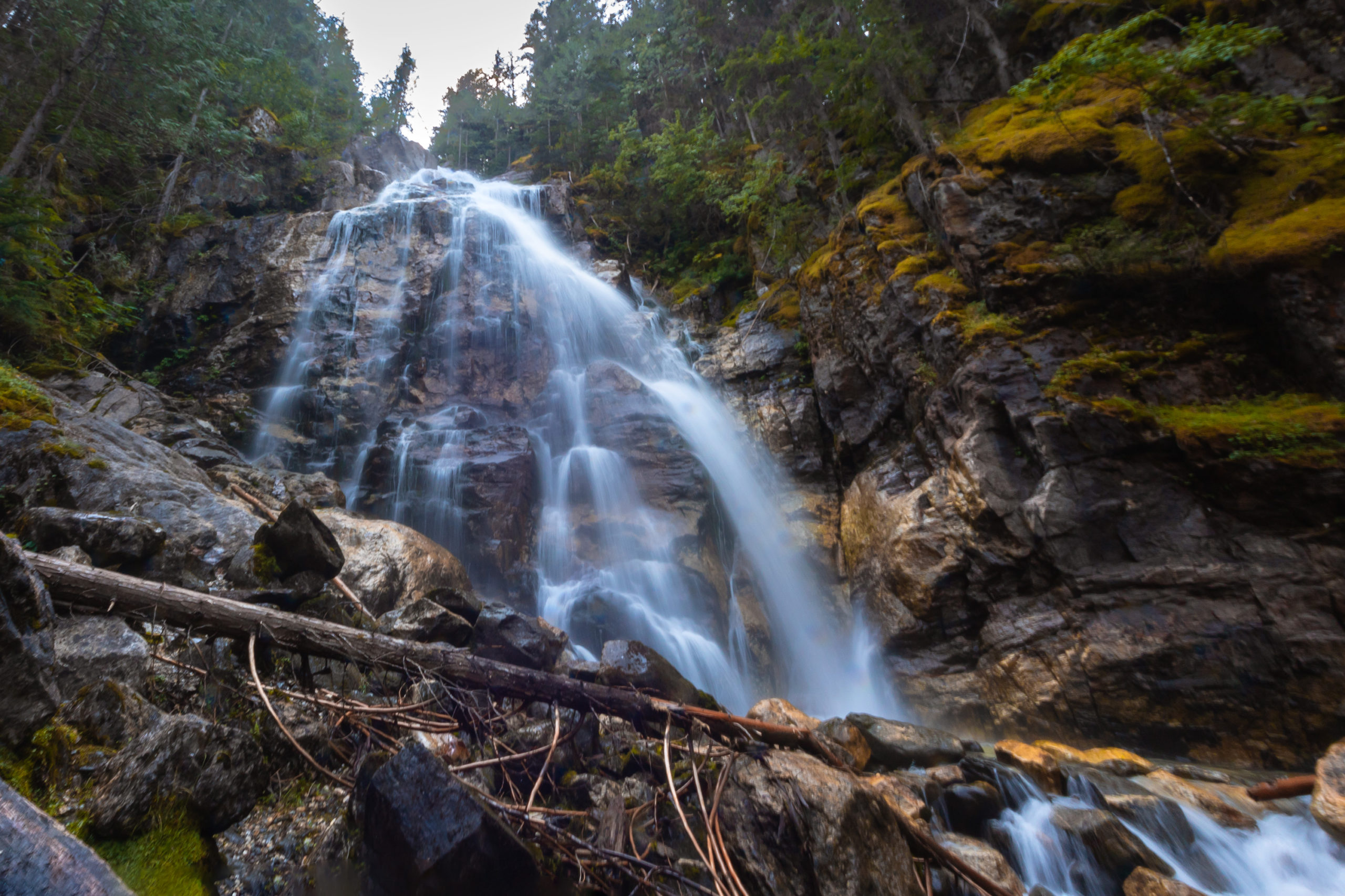 Kay Falls on the Trans-Canada Highway between Sicamous and Revelstoke