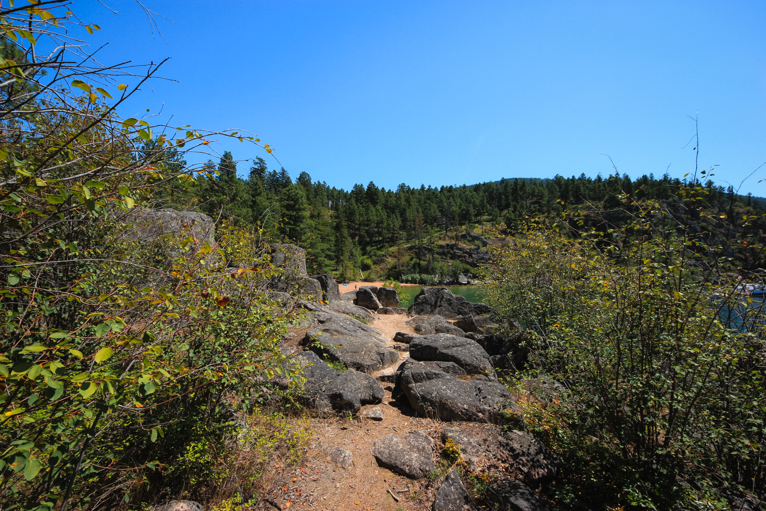Trail through the rocky headlands at Ellison