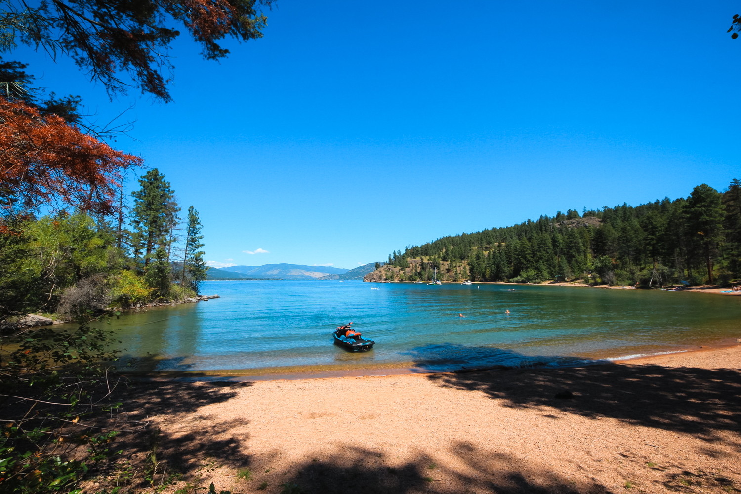 Otter Bay at Ellison on a sunny, warm summer day