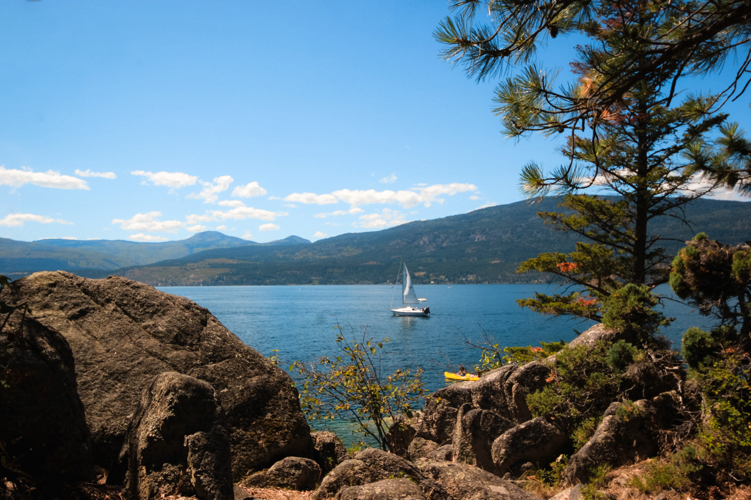 Sailboat on Okanagan Lake