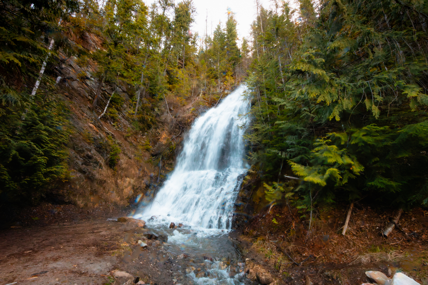 Ione Falls near Nakusp in the West Kootenays, BC