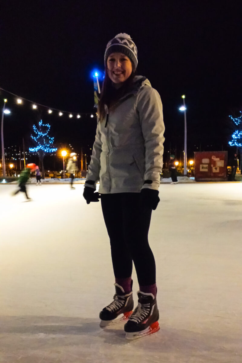 Woman skating