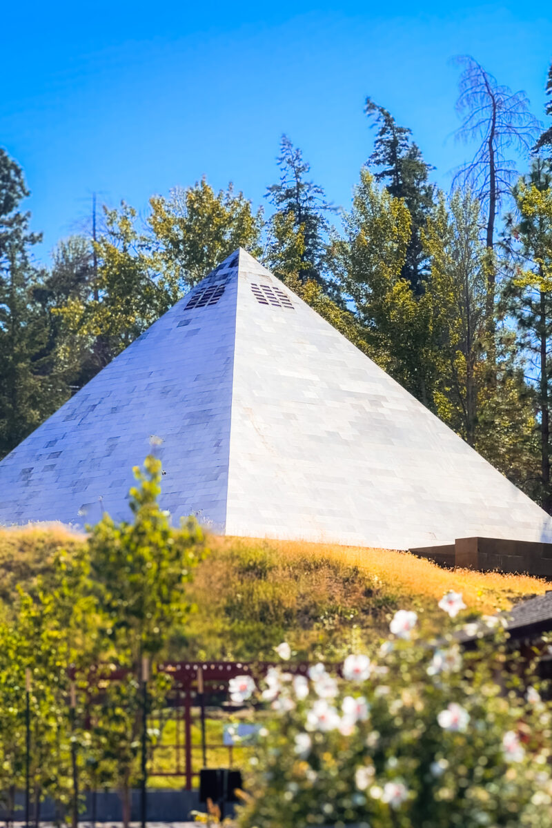 The pyramid at Summerhill Winery.